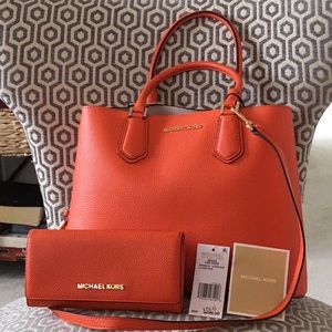 Michael Kors orange purse